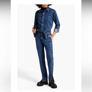 Rag & Bone Mia Denim Blue Denim Jumpsuit